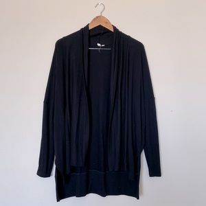 Drape Front Open Cardigan